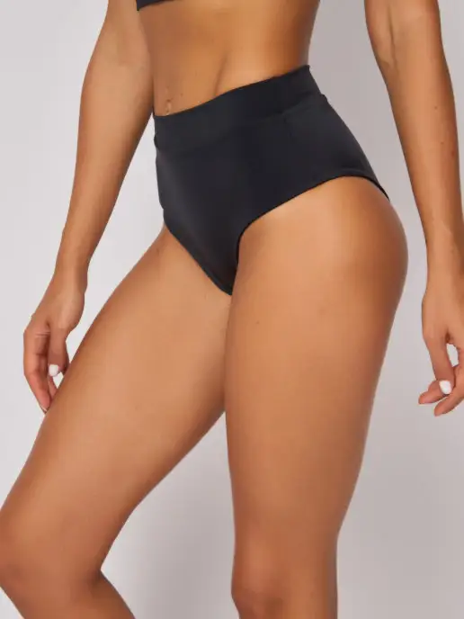 ALTIN swimwear Плавки завышенные с поясом, черный, фото 3