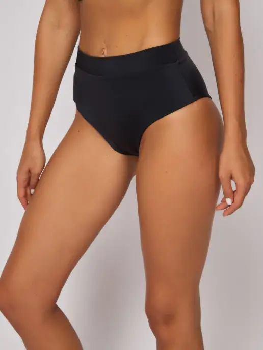 ALTIN swimwear Плавки завышенные с поясом, черный, фото 5
