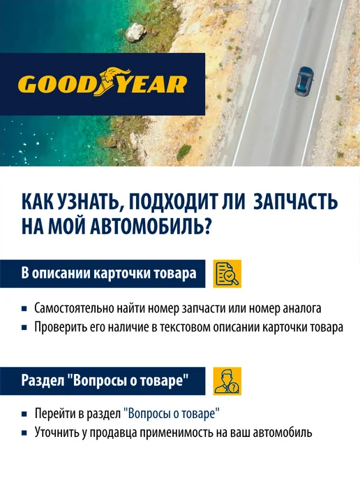 Goodyear Фильтр салонный автомобильный для NISSAN, RENAULT, вариант, фото 8