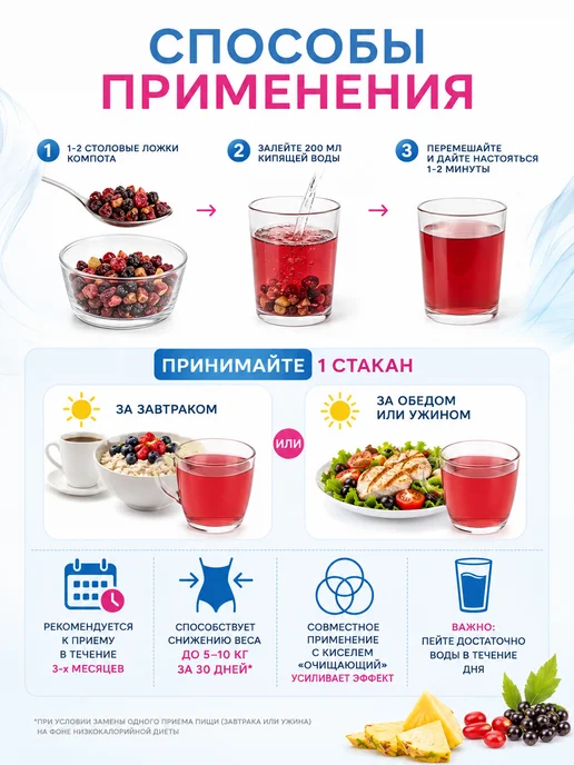 ЛЕОВИТ Компот диетический Похудин 400 г, 400 г, фото 3