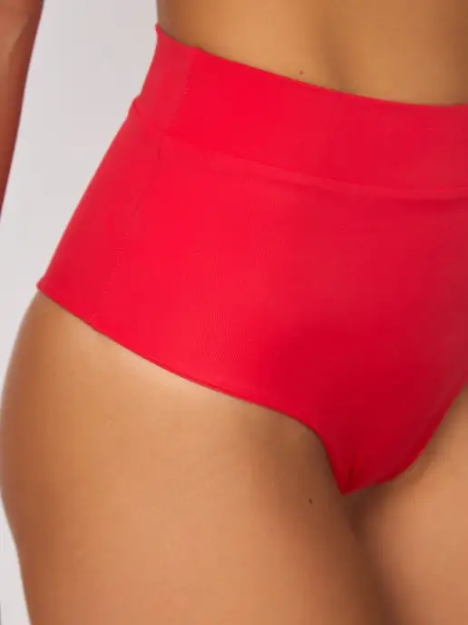 ALTIN swimwear Плавки завышенные с поясом, красный, фото 3