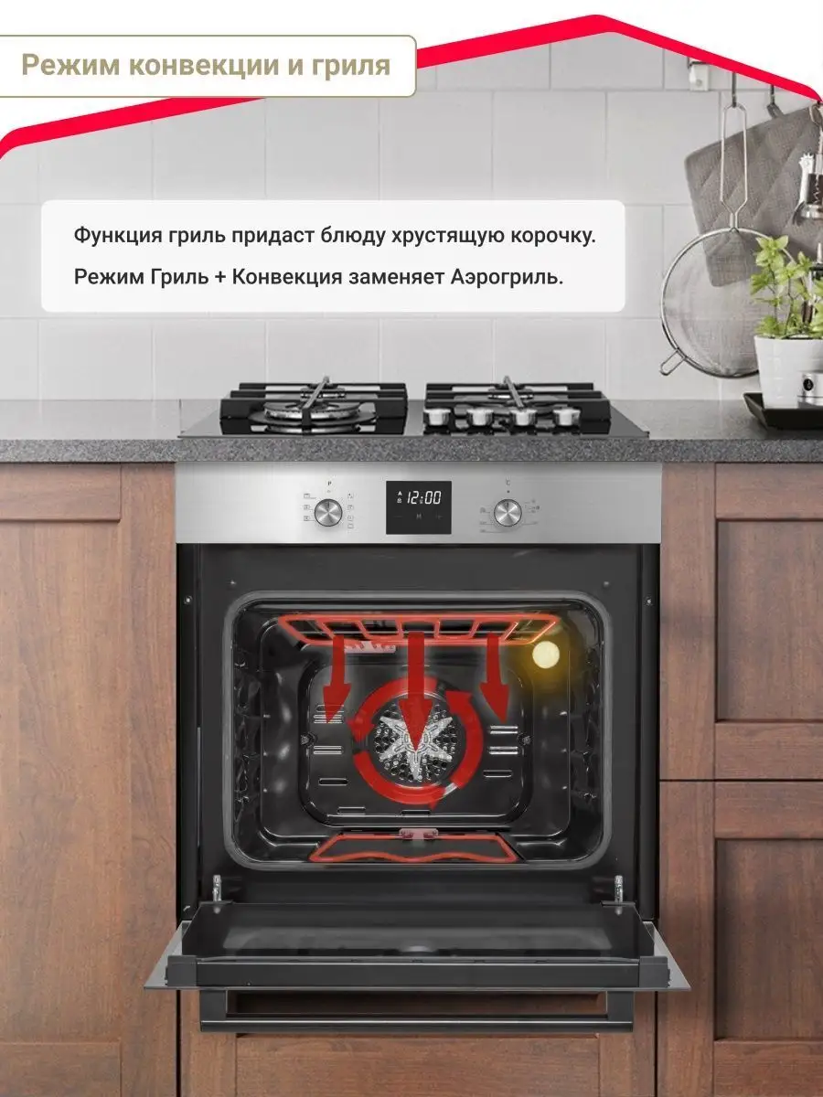 Встраиваемый электрический духовой шкаф Simfer 33101710 купить за 27 198 ₽  в интернет-магазине Wildberries