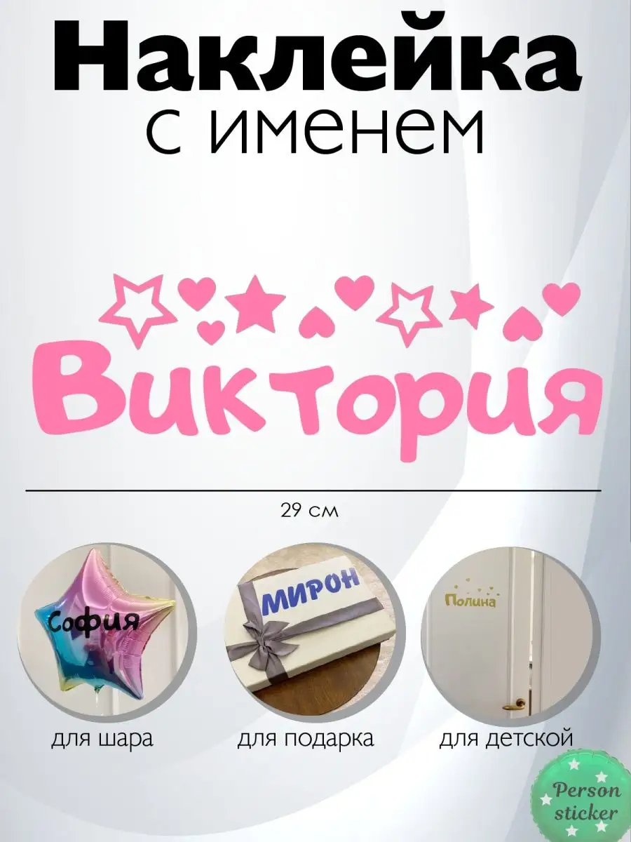 Person.sticker.Name Наклейка с именем Виктория, Вика