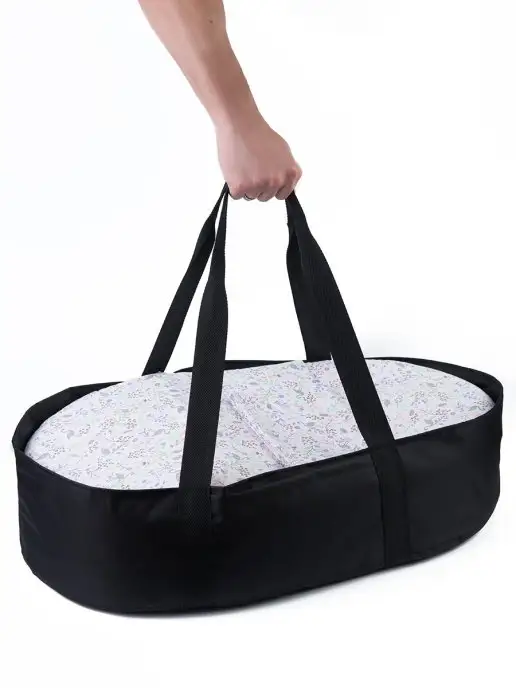 BIO-TEXTILES Переноска под подушку-кокон для малыша, черный, фото 2