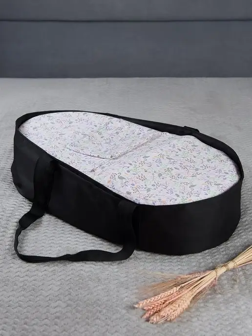 BIO-TEXTILES Переноска под подушку-кокон для малыша, черный, фото 4