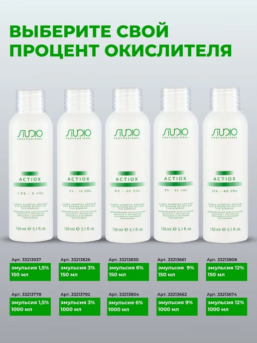 Kapous Оксид 3% ACTIOX, 1000 мл, 1000 мл, фото 5