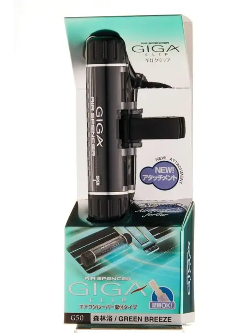 EIKOSHA Ароматизатор на дефлектор GIGA CLIP GREEN BREEZE, зеленый, фото 7