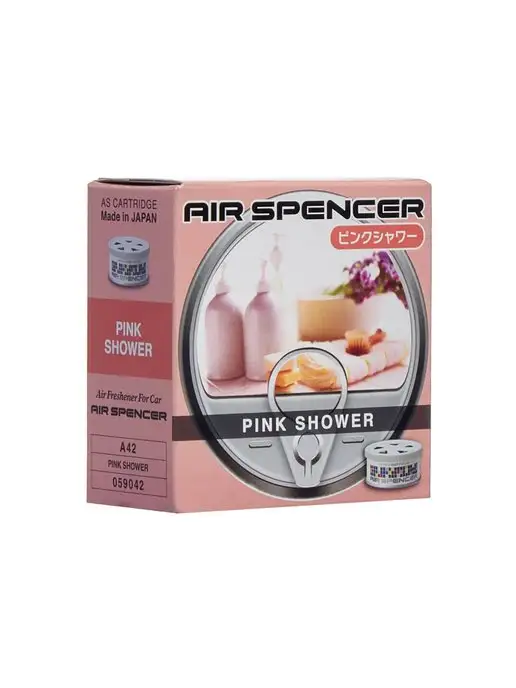 EIKOSHA Меловой ароматизатор для авто PINK SHOWER A-42, розовый, фото 7