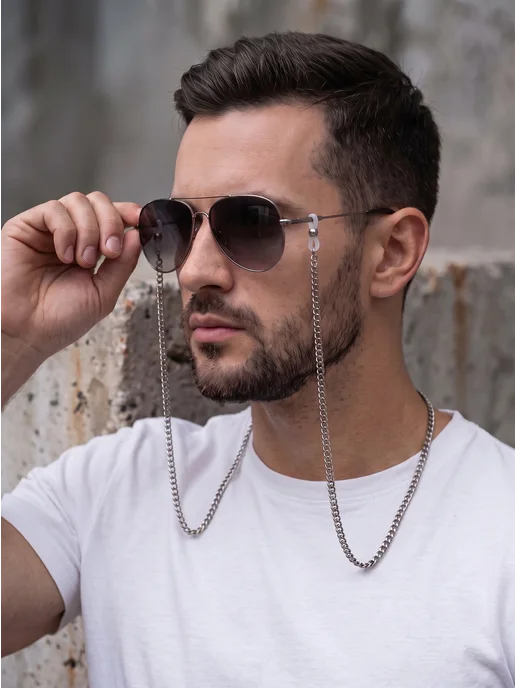 Optica21 Цепочка для очков, серый, фото 3