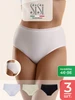 Трусы слипы макси из хлопка 3 штуки Sisi 33316955 купить за 1 055 ₽ в интернет‑магазине Wildberries