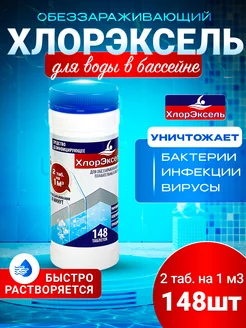Таблетки для бассейнов быстрый хлор таб. 2,7гр Хлорэксель 33317635 купить за 395 ₽ в интернет‑магазине Wildberries