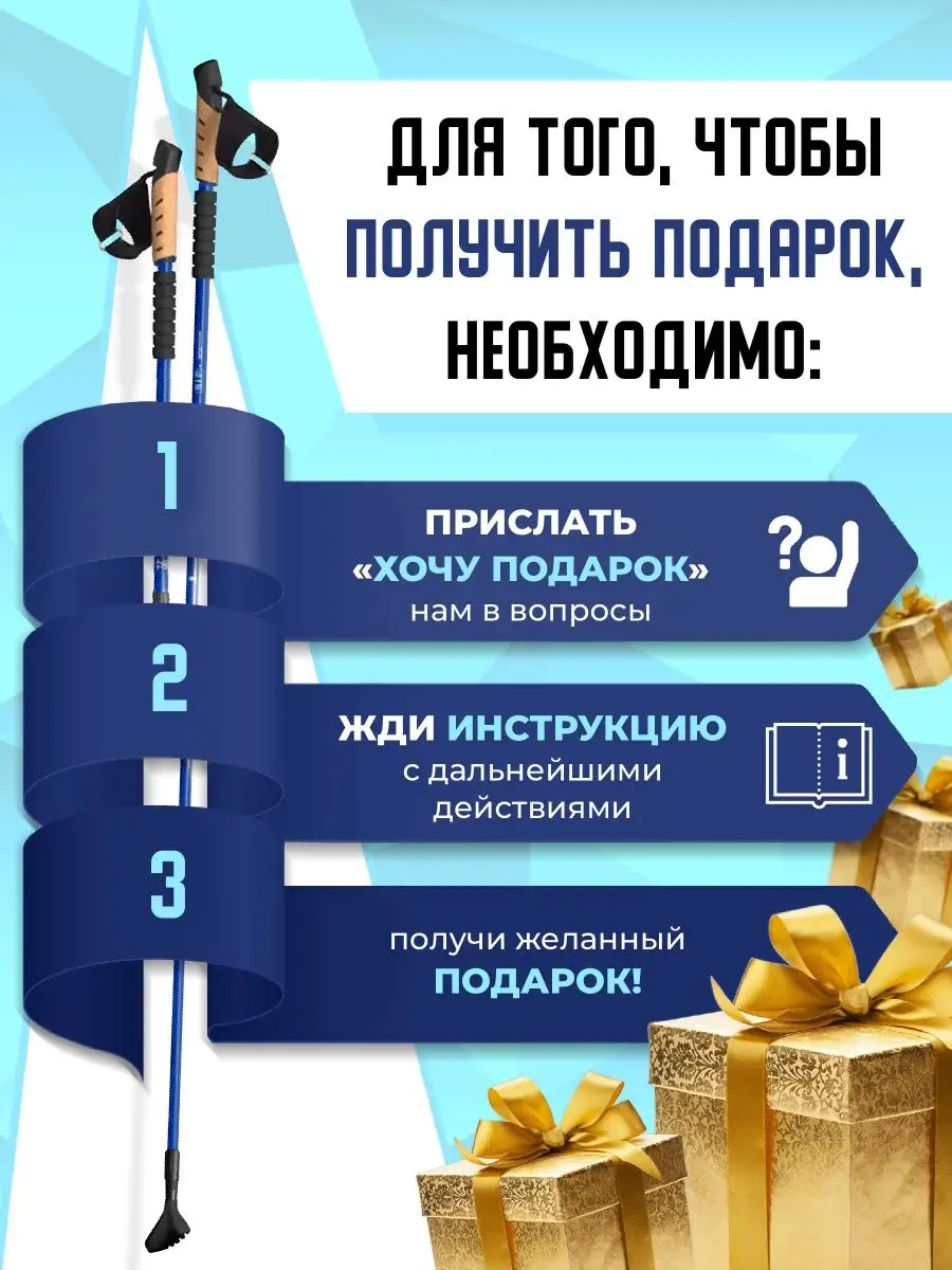 Палки для скандинавской ходьбы складные треккинговые chit.store 33345064  купить за 1 396 ₽ в интернет-магазине Wildberries