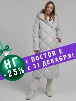 Пуховик зимний длинный стеганный с капюшоном DOCTOR E 33372143 купить за 10 779 ₽ в интернет-магазине Wildberries