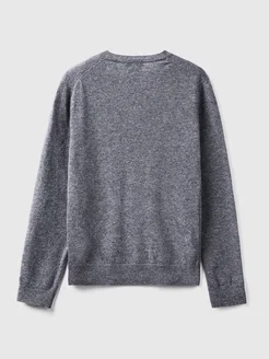 Джемпер женский с V-вырезом из шерсти мериноса United Colors of