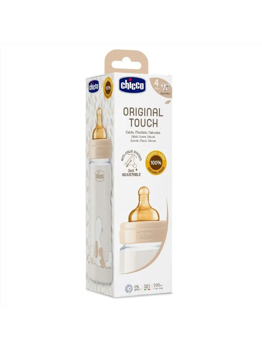 CHICCO Бутылочка Original Touch Uni, 330 мл, 4 мес+, 27634300000