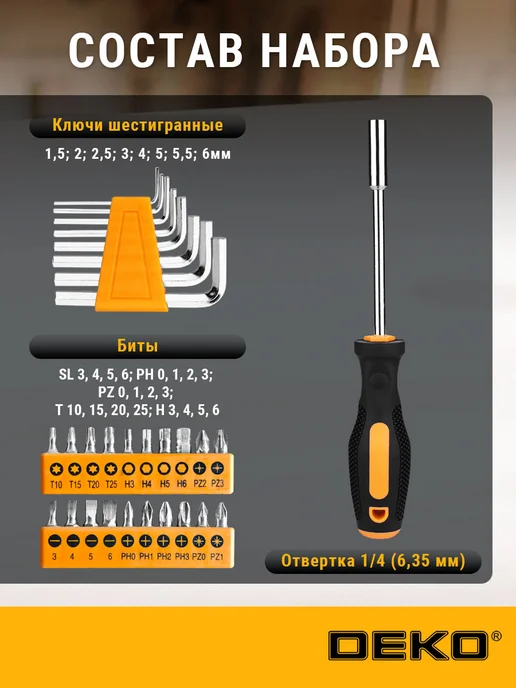 DEKO Набор инструментов для дома TZ100 PINK розовый 100шт, 100 шт, фото 4
