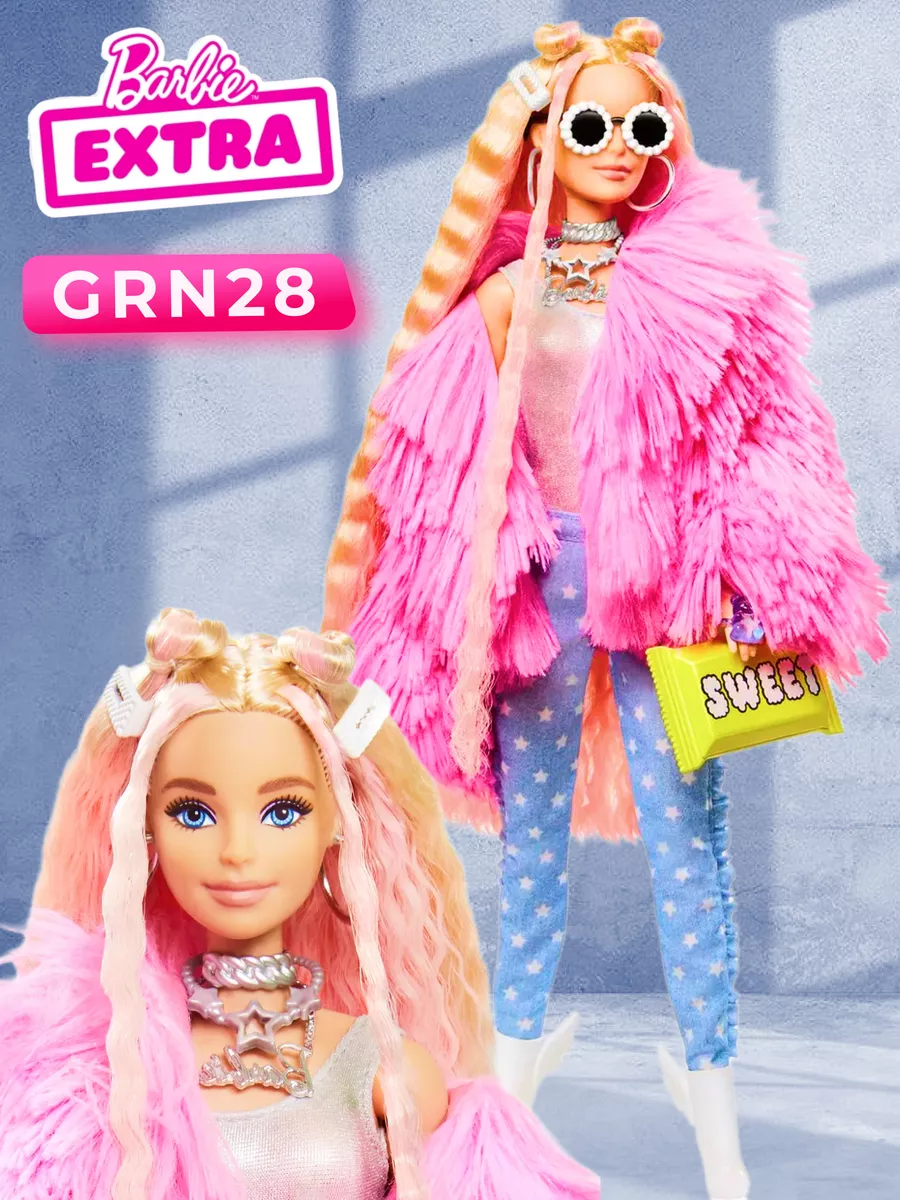 Кукла Барби Экстра в розовой шубке GRN28 Barbie 33510535 купить за 3 849 ₽  в интернет-магазине Wildberries