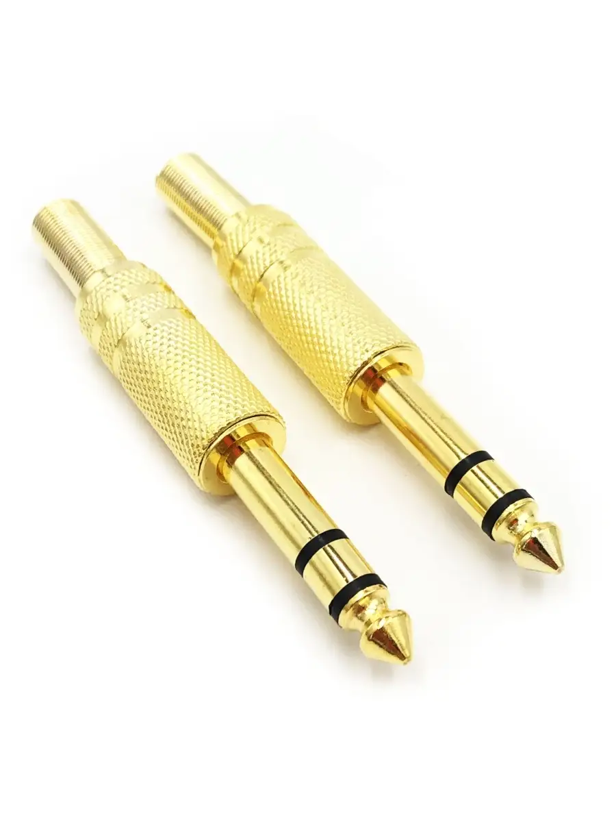 Разъем Jack 6.3 mm штекер стерео - 2штуки