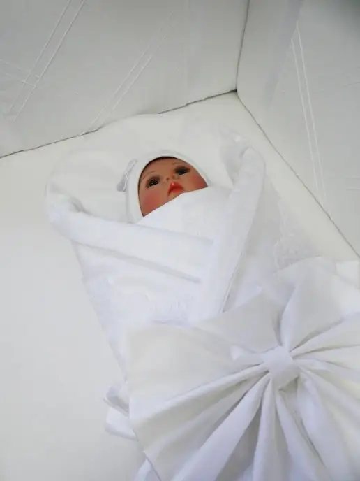 Милитта Одеяло на выписку облегченное, белый, фото 3