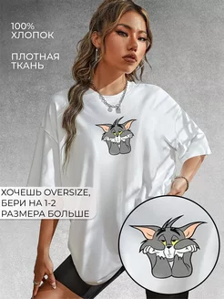 Футболка оверсайз с принтом базовая длинная SigmaPrint 33716207 купить за 799 ₽ в интернет-магазине Wildberries