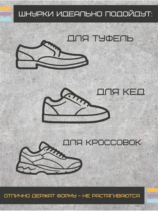 Ruwiix Шнурки для обуви круглые вощеные 90 см, черный, фото 4