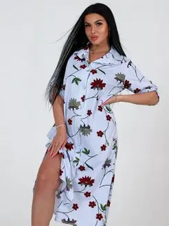 Халат рубашка ханилайт 33934107 купить за 1 219 ₽ в интернет‑магазине Wildberries