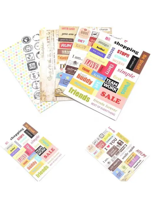 #ЛАКШЕРИ Стикеры Bullet Journal для планера, 6 листов, синий, фото 5