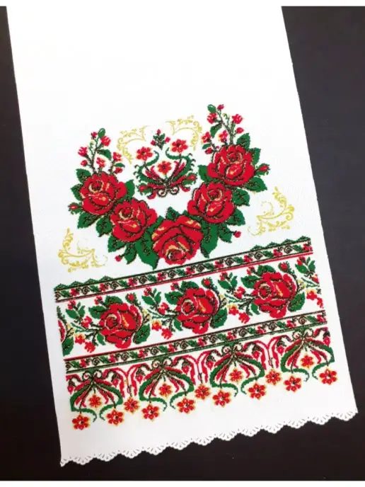 Broganteli Рушник под икону венчальный, красный