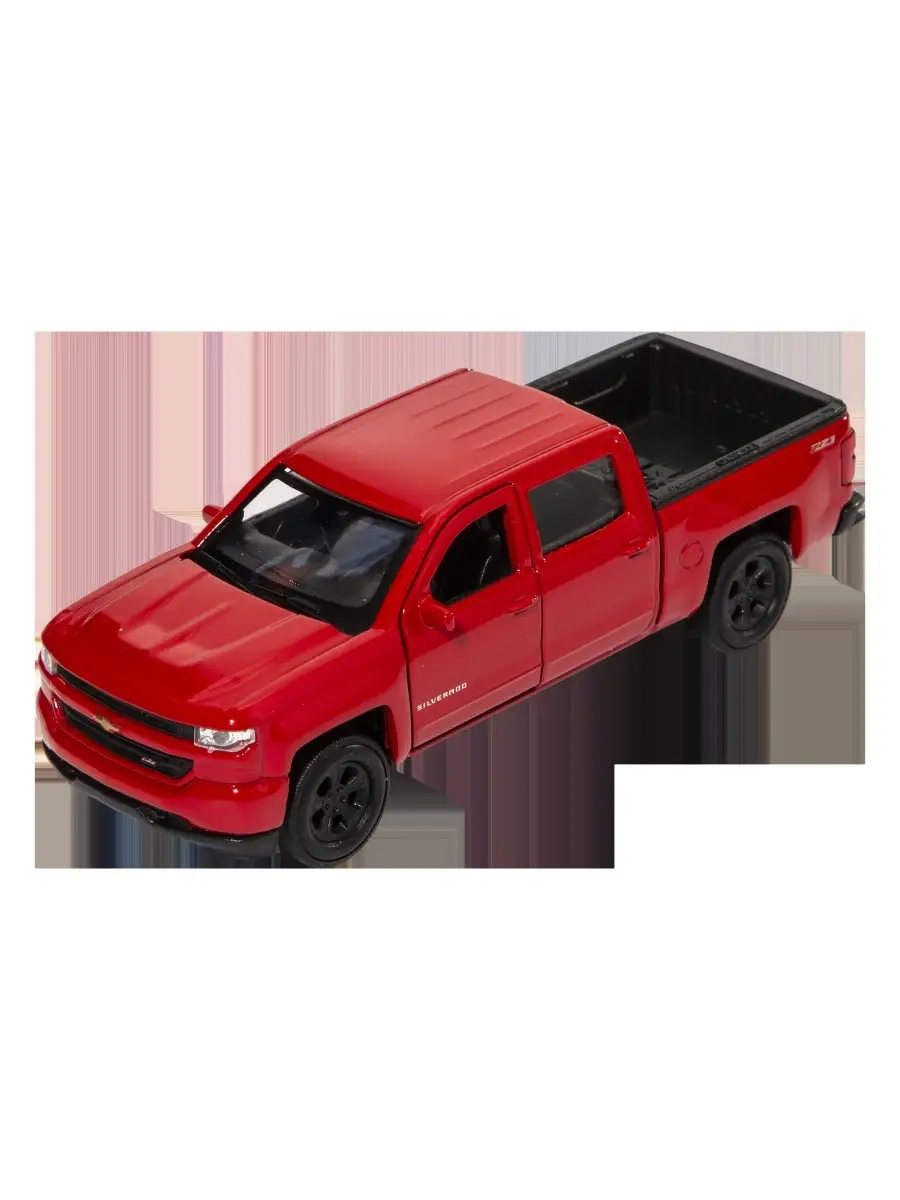 Модель машины Chevrolet Silverado 1:32, красный WELLY 34056140 купить в  интернет-магазине Wildberries