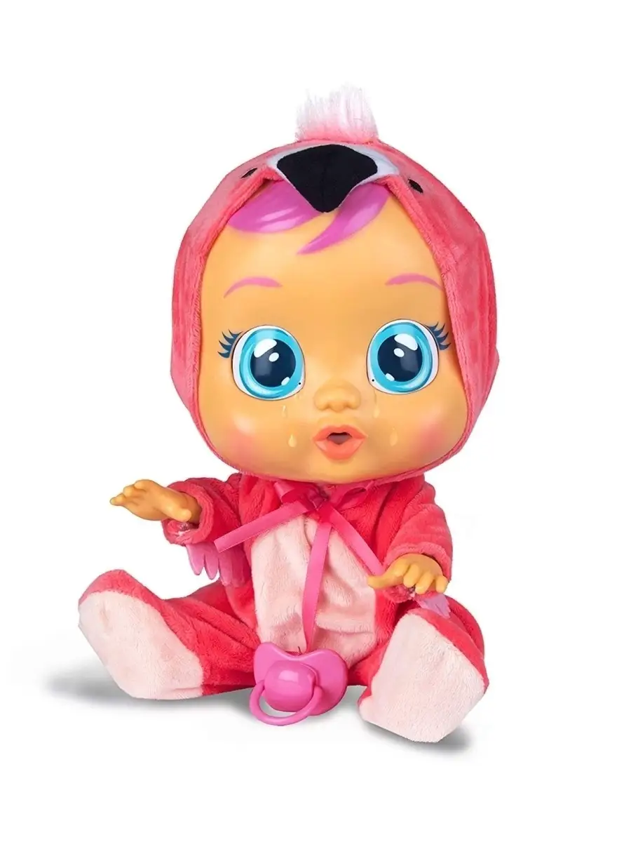 Пупс для девочки IMC Toys Cry Babies (Край Беби) Плачущая кукла Фламинго,  31 см, куклы для девочек IMC toys 34086916 купить в интернет-магазине  Wildberries