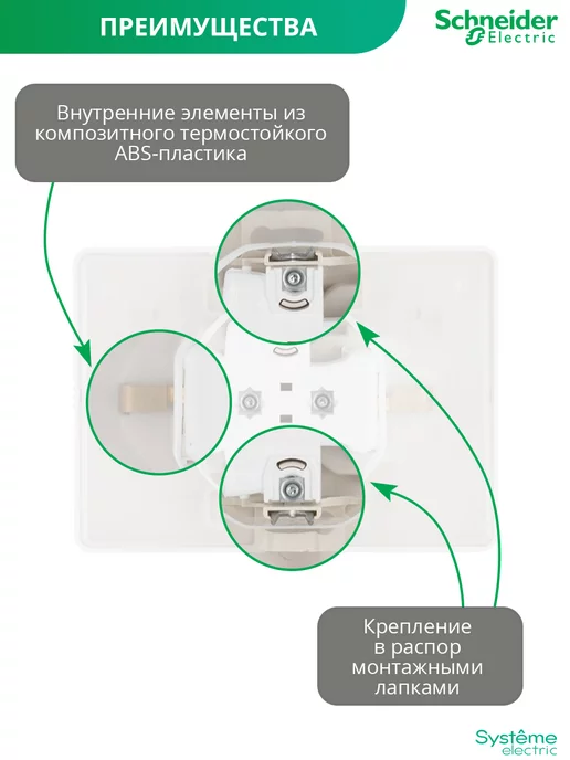 Systeme Electric Розетка двойная с крышкой с заземлением и шторками 1шт, 1 шт, фото 7