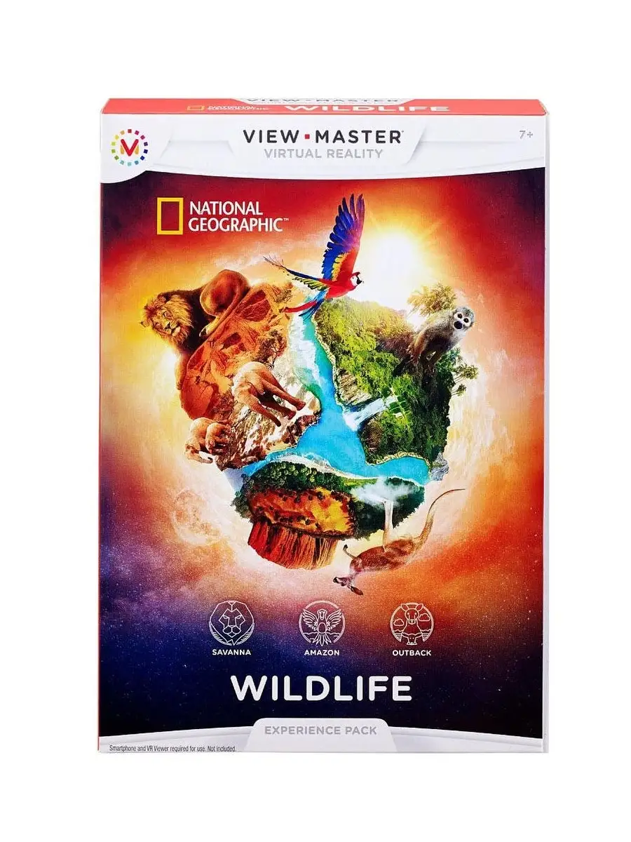 VIEW-MASTER Набор визуализации Mattel View Master Дикая природа DLL71