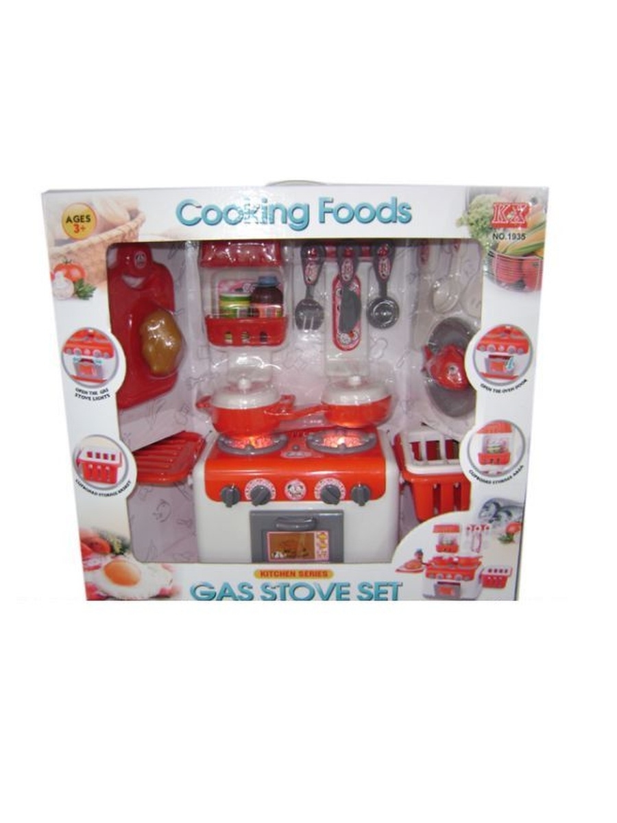 Кухонный игровой набор Cooking. 0643. Кукинг наборы. Подарочный набор «Cook eat». Игровой набор дверная охранная система podarki Market.