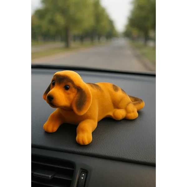 Собака на панель авто качающая головой малая