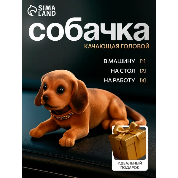 Собака на панель качающая головой