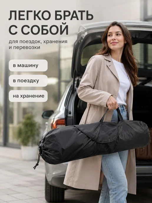 Мирти Сумка чехол для коляски трость в самолет, черный, фото 5