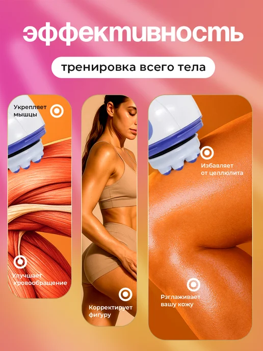 Open Now Массажер для тела антицеллюлитный, для похудения, голубой, фото 2