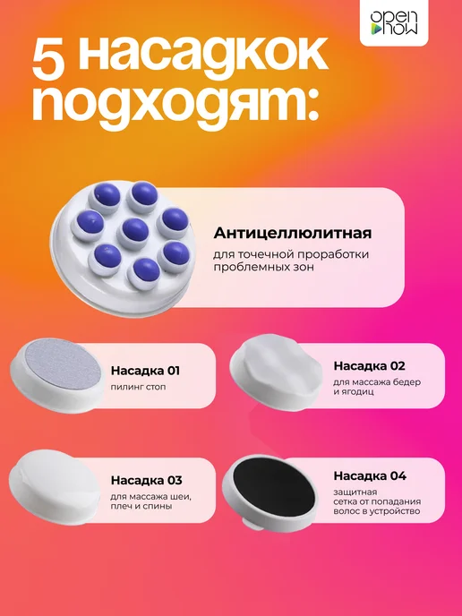 Open Now Массажер для тела антицеллюлитный, для похудения, голубой, фото 4