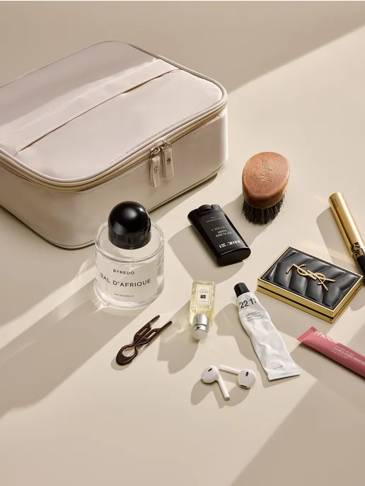 andabags Косметичка дорожная с отделением для кистей, бежевый, фото 4