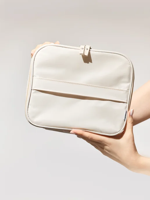 andabags Косметичка дорожная с отделением для кистей, бежевый, фото 8