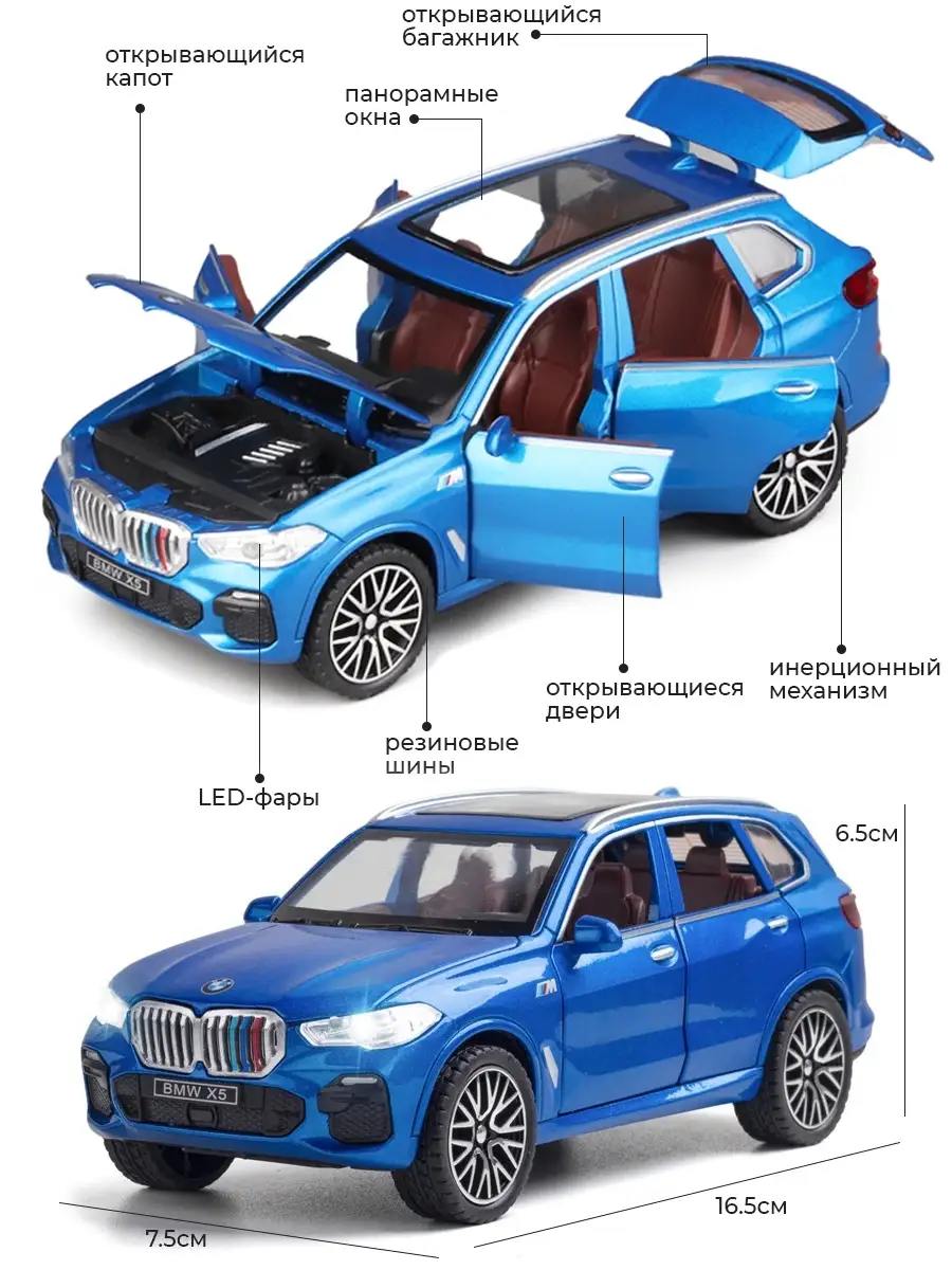 Коллекционные машинки металлические BMW X5M, БМВ для мальчиков, машинка bmw  игрушечная m-power бумер WiMi 34351923 купить в интернет-магазине  Wildberries