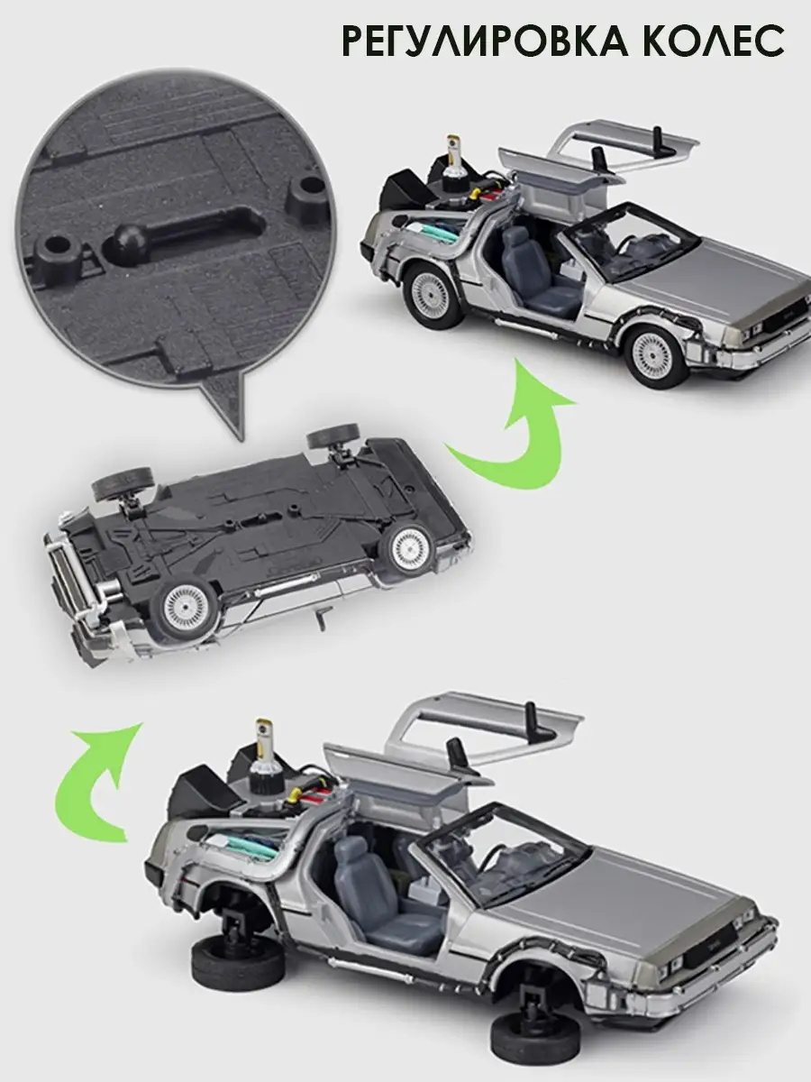 Коллекционная машинка / Делориан Назад в будущее / DeLorean DMC 12 / Машина  времени WiMi 34351928 купить в интернет-магазине Wildberries