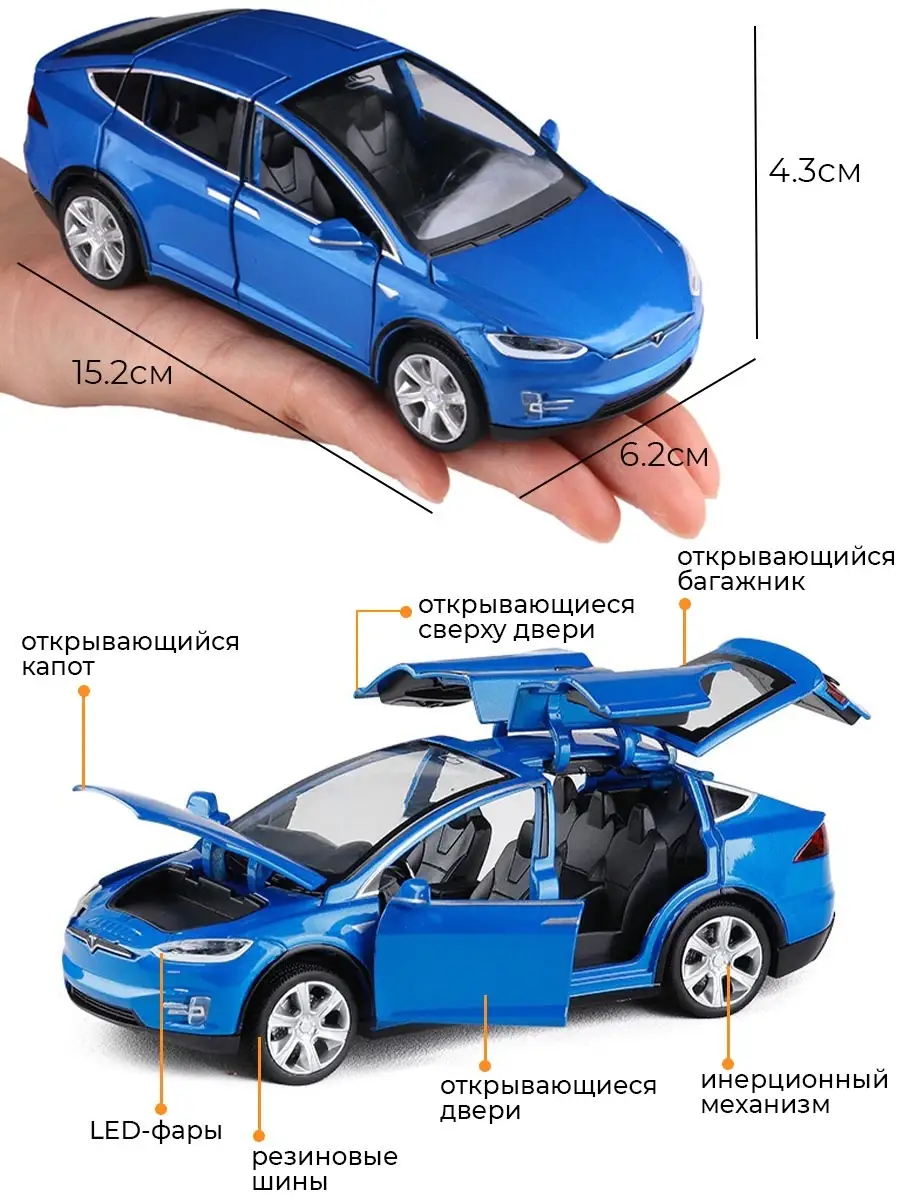 Коллекционные машинки металлические Tesla Model X тесла тачки для  мальчиков, коллекционная машинка WiMi 34358334 купить в интернет-магазине  Wildberries