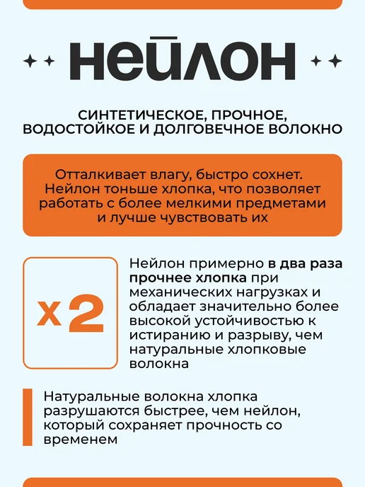 Reblaze Перчатки рабочие нейлоновые 12 пар строительные черные, белый, фото 2