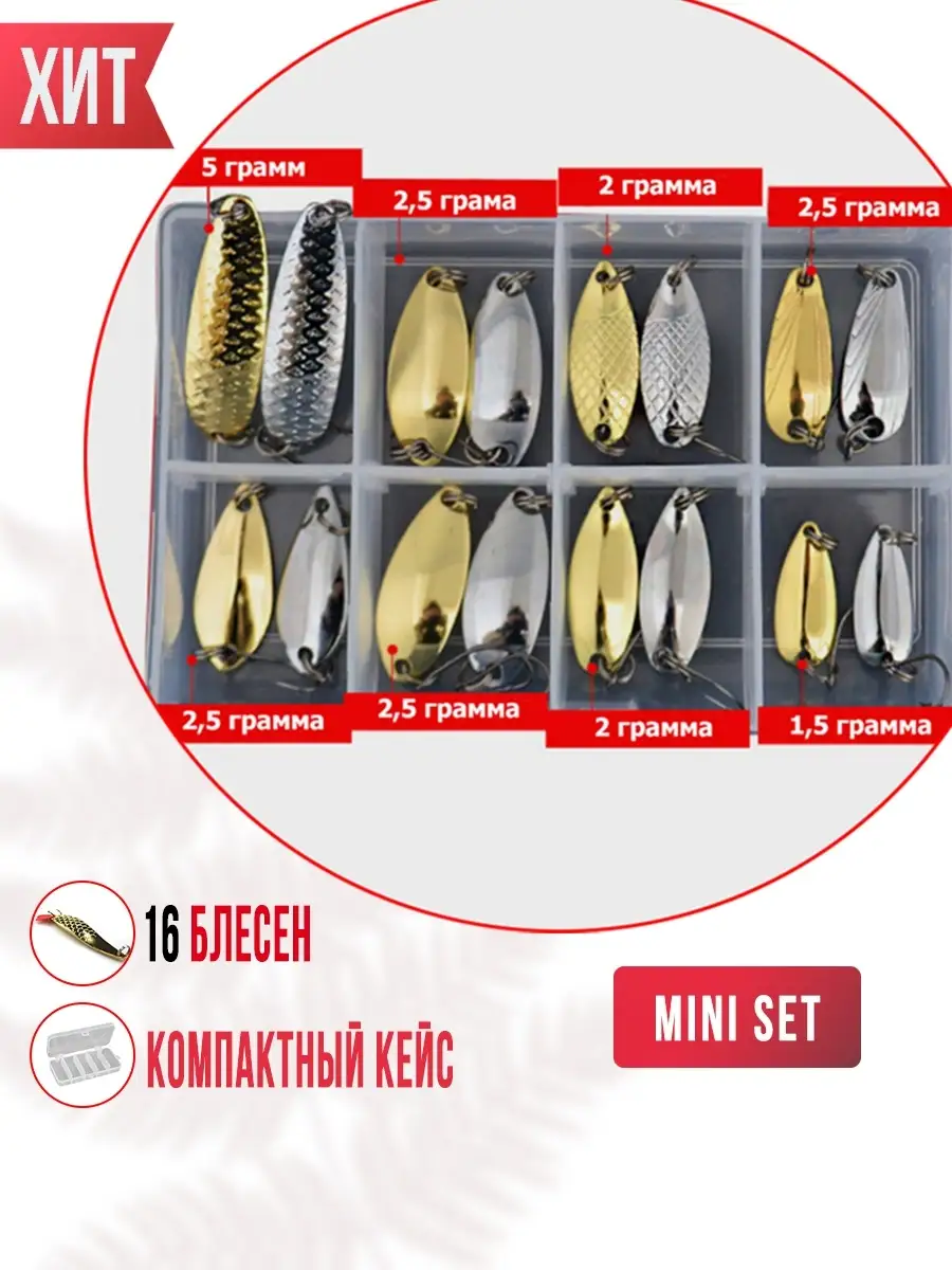 Набор блесен для рыбалки / Приманки / Наживки