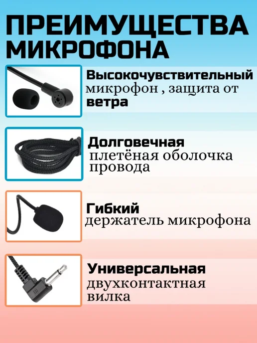 Businessmedia Головной Микрофон для громкоговорителя на голову, черный, фото 5