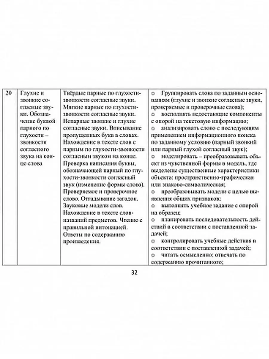 Урок: «Правописание парных согласных на конце слова и перед гласными» (2 класс)