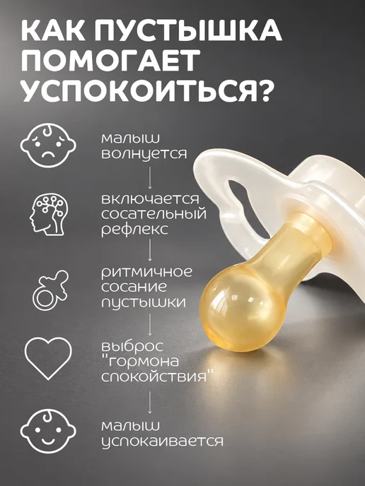 LUBBY Соска пустышка для новорожденных латексная с колпачком 0+, голубой, фото 7