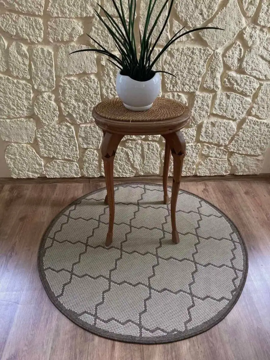 Маленькая в латоксе Коврик на латексе EXPRESS 120 см круглый Multi-Decor 34653207 купить за  2155 тг. в интернет-магазине Wildberries