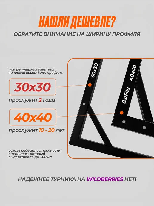 БАРФИТС Турник брусья-пресс 3в1 настенный белый, вариант, фото 7